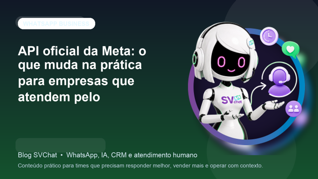 API oficial da Meta: o que muda na prática para empresas que atendem pelo WhatsApp
